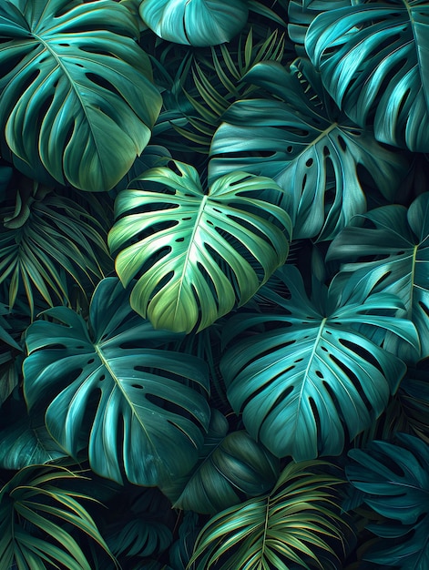 tropical leaves background