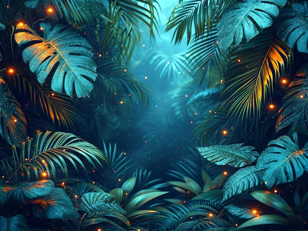 tropical leaves background