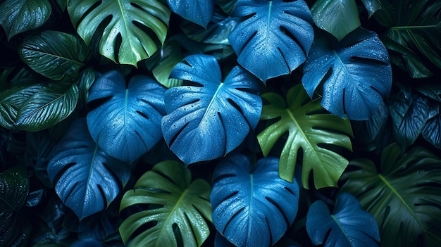 tropical leaves background