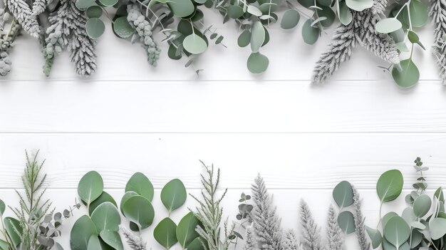 tropical leaves border with monstera and palm leaf isolated design element