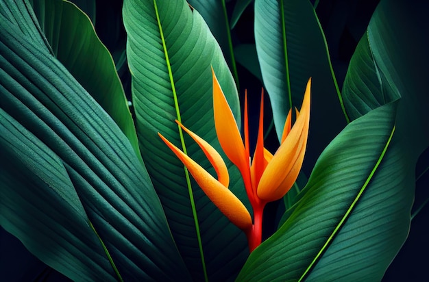 Tropical leaves greenery