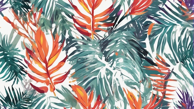 Photo a tropical leaves wallpaper abstract pattern