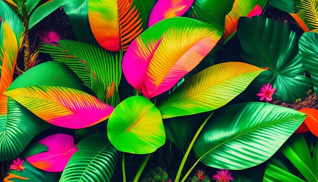 tropical leaves