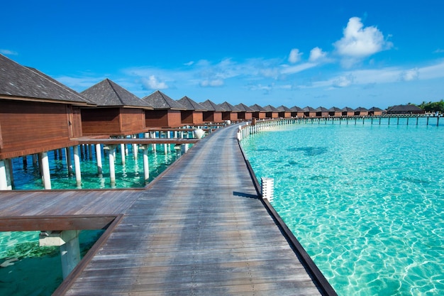 Tropical Maldives island with beach