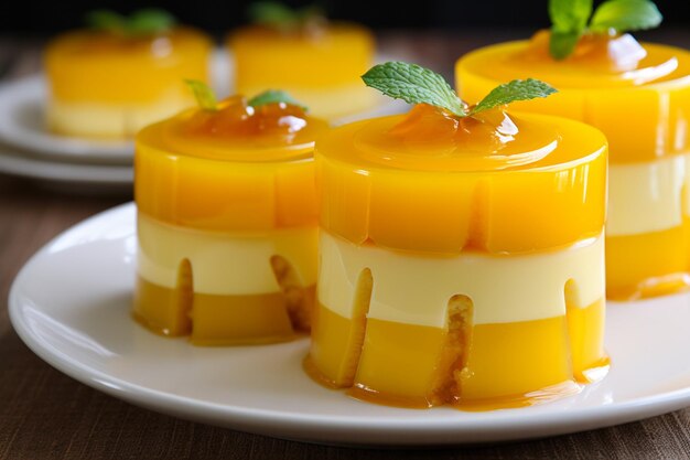 Tropical Mango Tango Flan