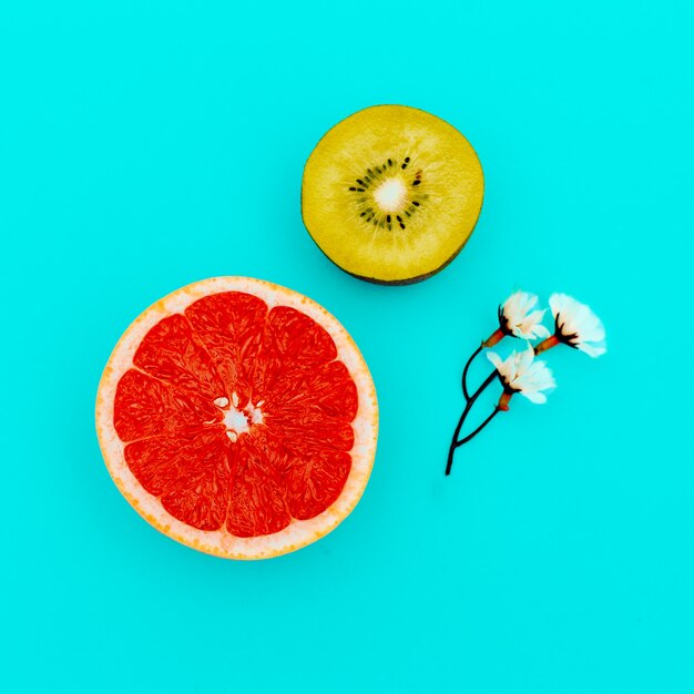 Photo tropical mix. fruit. minimal