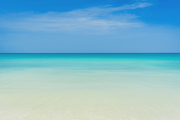 Tropical nature clean beach and white sand