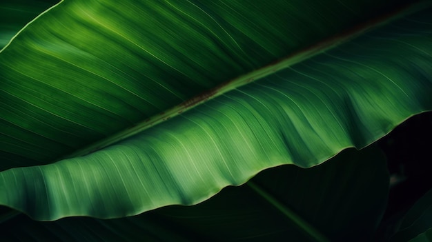 熱帯のヤシの葉の背景 イラスト AI GenerativexA