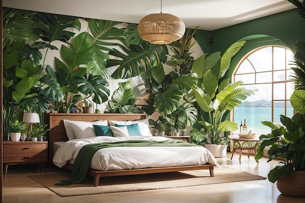 Tropical Paradise Exotic Bedroom Decor Inspiration