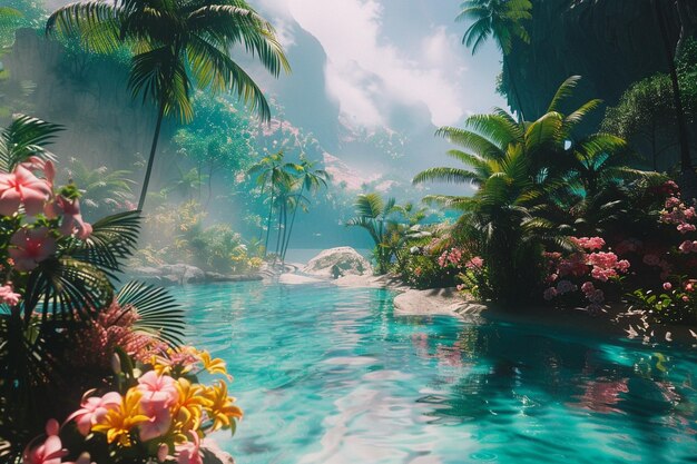 Foto il paradiso tropicale dove l'amore trascende le culture