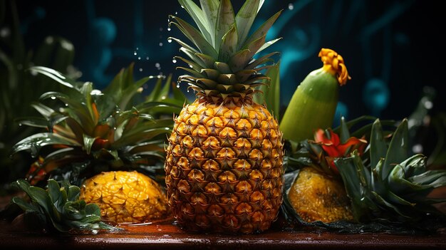 Photo tropical pineapple bliss