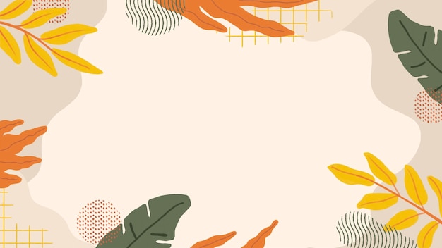 tropical plant pattern desktop wallpaper