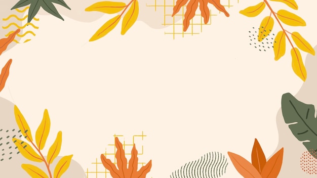 tropical plant pattern desktop wallpaper
