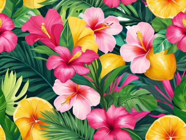 Tropical Punch Burst background