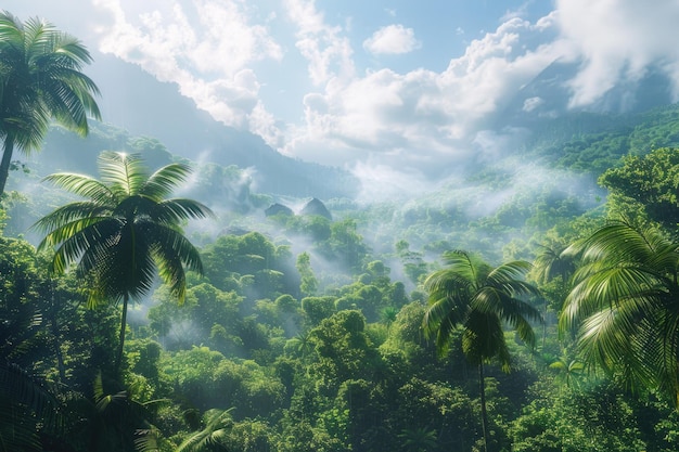 Tropical rainforest in Central America