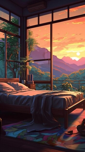 Tropical Retreat Illustration Art