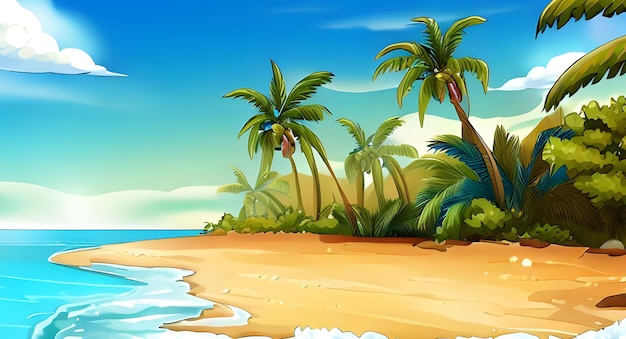 tropical Sea beach background summer