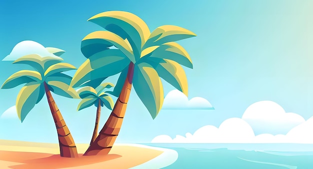 tropical Sea beach background summer