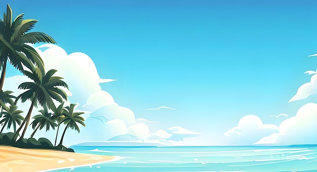 tropical Sea beach background summer