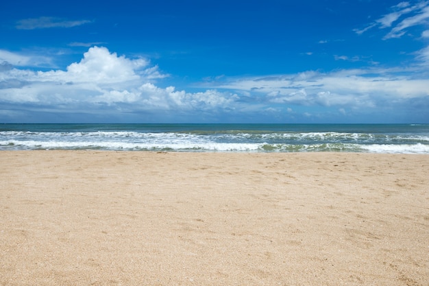 青い空の下の熱帯の海。海の風景。