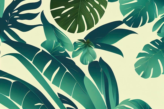 Tropical seamless pattern