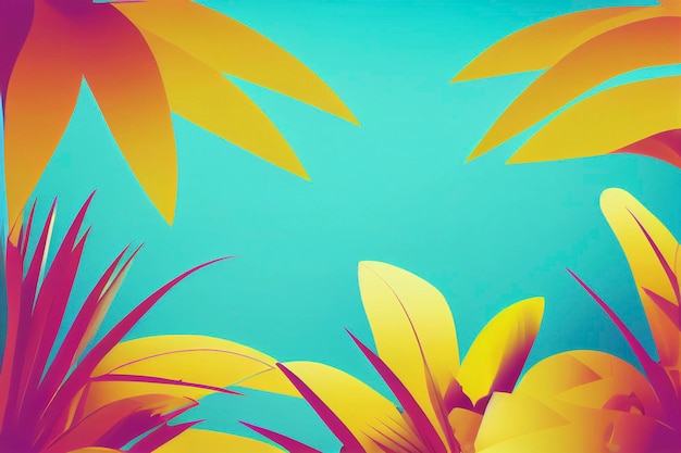 Photo tropical seamless pattern