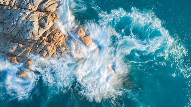 Tropical Seychelles aerial of island in sea vacation concept