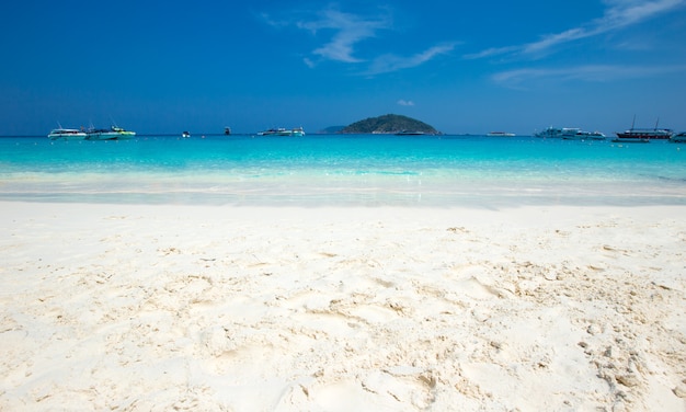 Tropical similan island white beach - Thailand