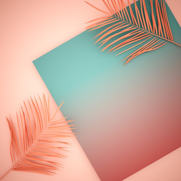 tropical style background with copy space