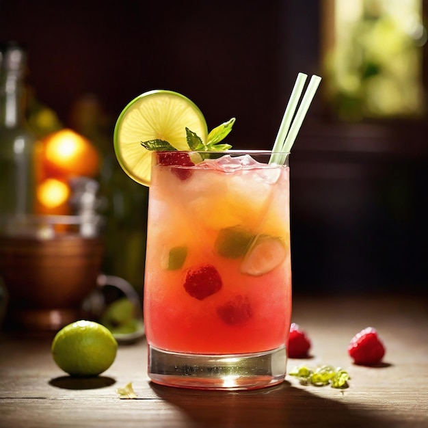 Tropical Summer Drinks AI Generative
