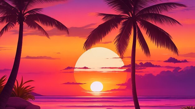 Tropical Sunset Serenity