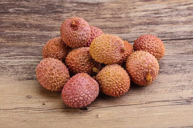 Tropical sweet exotic fruit lychee