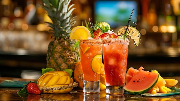 Tropical Temptations Vacationthemed Food and Beverage w
