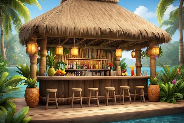 Tropical Tiki Bar Image