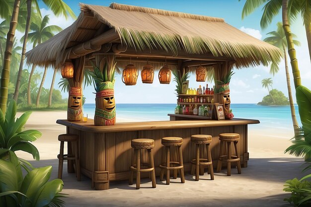 Tropical Tiki Bar Image