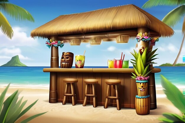 Tropical Tiki Bar Image