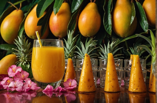 Photo tropical tingle mango juice bliss