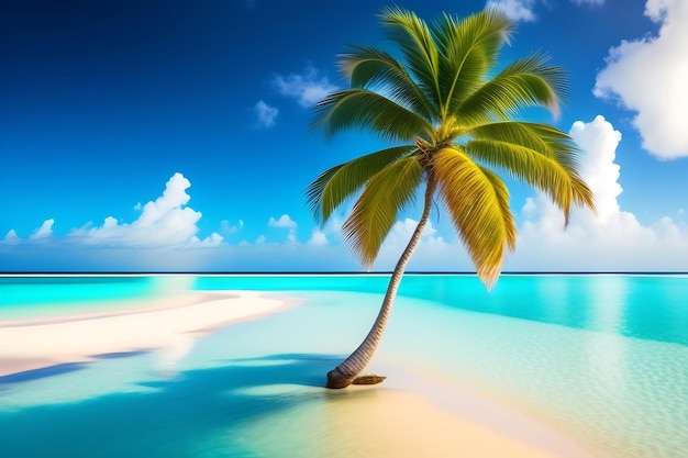 Тропический отдых на райском необитаемом острове на Мальдивах