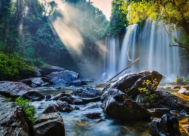 Photo tropical waterfall