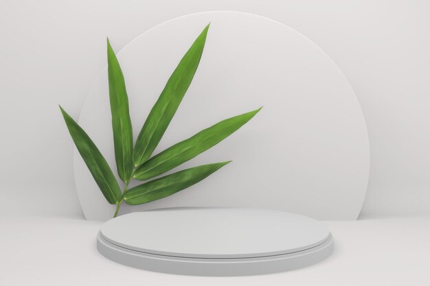 Tropical White Podium and a Bamboo