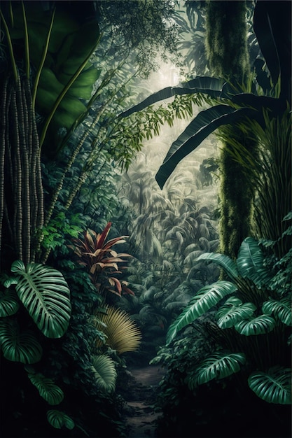 Foto tropisch bos in de jungle