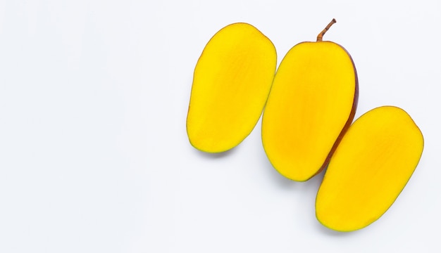 Tropisch fruit, mango. Bovenaanzicht