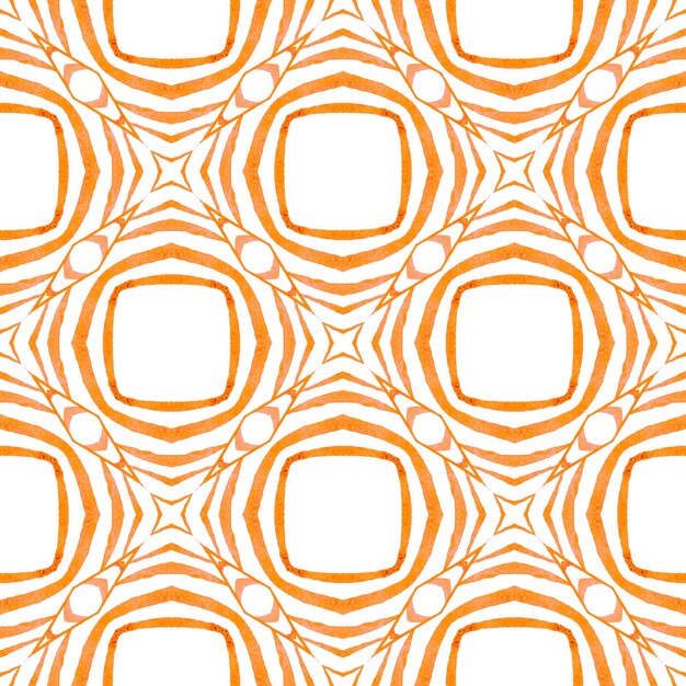 Tropisch naadloos patroon Oranje ongebruikelijke boho