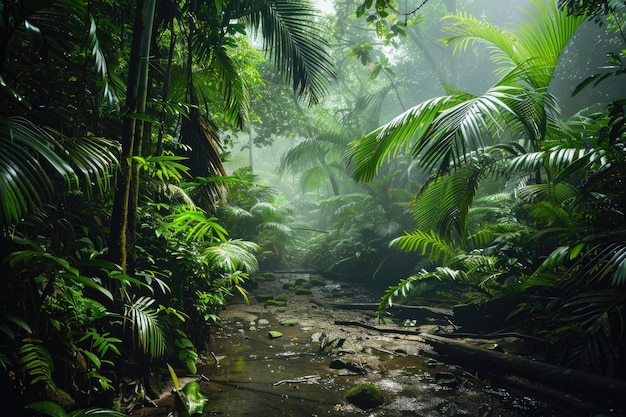 Tropisch regenwoudlandschap Amazonas Yasuni Ecuador