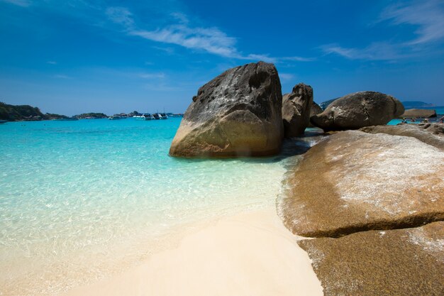 Tropisch similan eiland wit strand - thailand