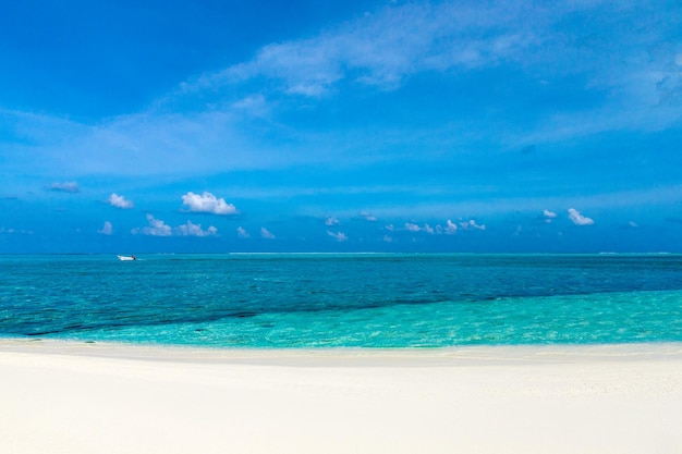 Tropisch strand in de Maldiven