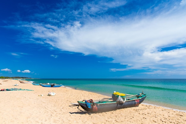 tropisch strand in Sri Lanka