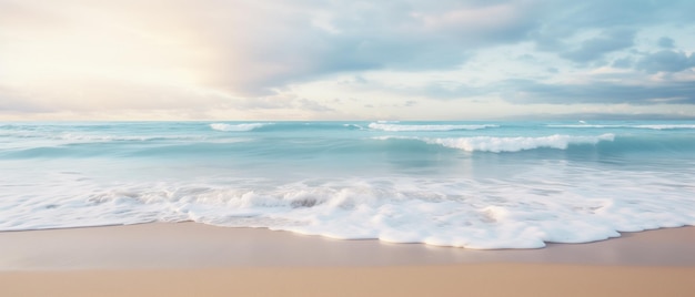Tropisch strand met blauwe lucht en witte wolken abstracte textuur achtergrond