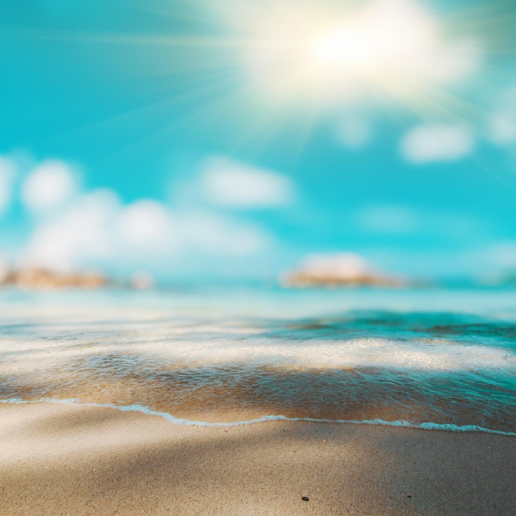 Foto tropisch verloren strand.