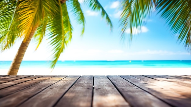 Tropisch zomerstrand met turkoois water en blauwe lucht